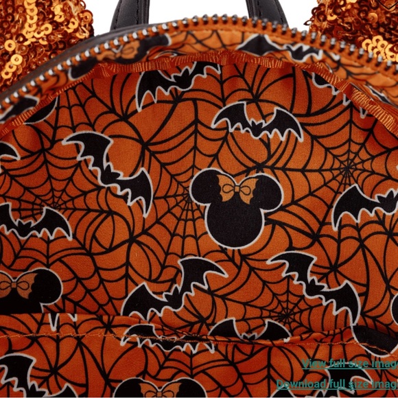 Loungefly Black and Gold Sequin Backpack - Picture 8 of 8